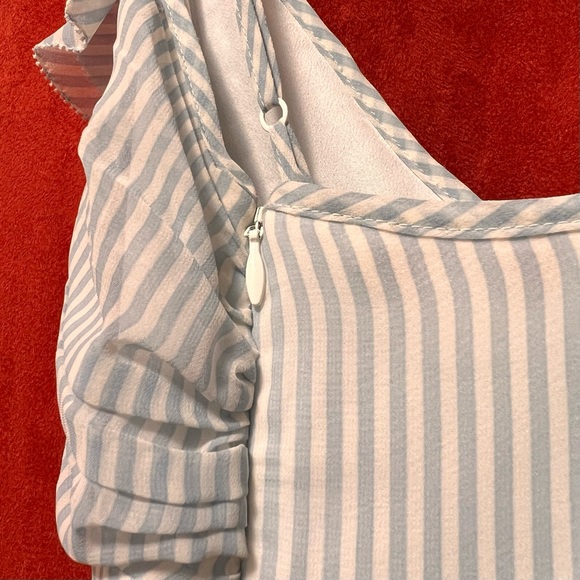 GUESS Ruffle Fit and Flare Dress Size 4 - Picture 3 of 7